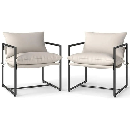 Modern Outdoor Accent Chair Set