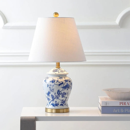 Blue & White Chinoiserie Ginger Jar Lamp