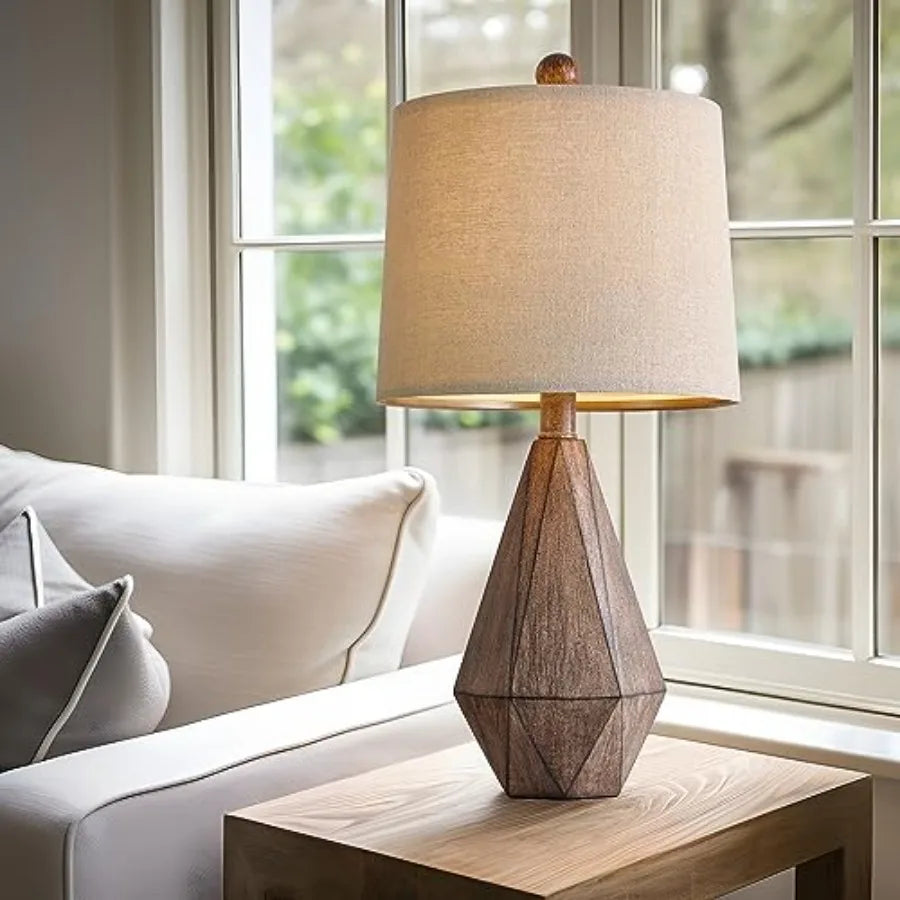 Retro Farmhouse Table Lamps, Set of Two