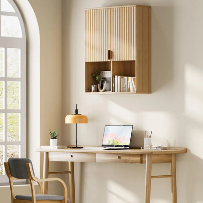 Fluted Wall-Mount Storage Cabinet