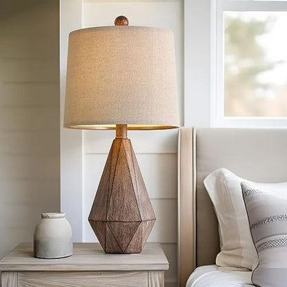 Retro Farmhouse Table Lamps, Set of Two