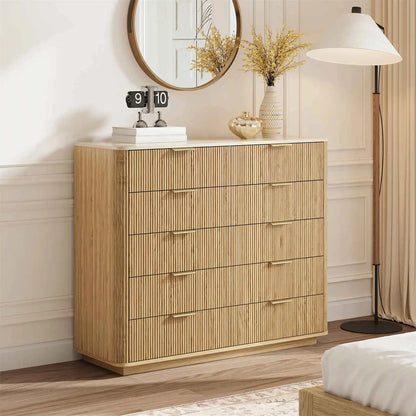 10-Drawer Mid-Century Inspired Dresser