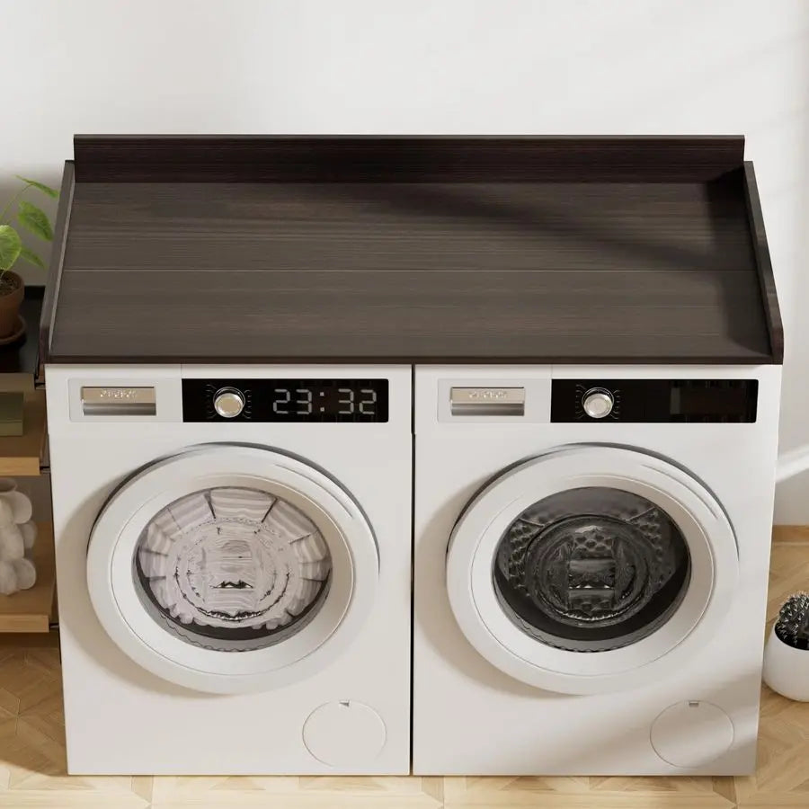 Solid Wood Laundry Countertop For Elevated Utility
