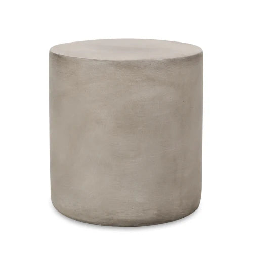 Concrete Side Table with Cylindrical Modern Design