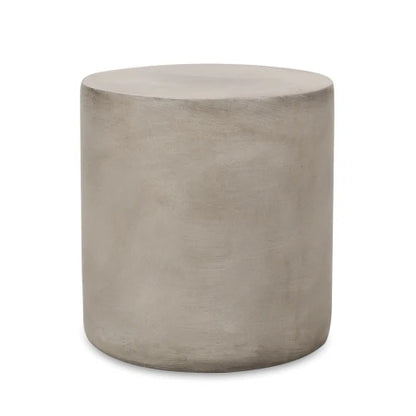 Concrete Side Table with Cylindrical Modern Design