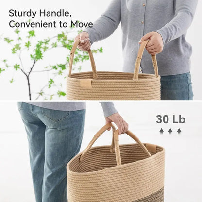 Artisan Woven Cotton Luxury Laundry Hamper