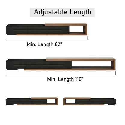 Extendable Walnut TV Console