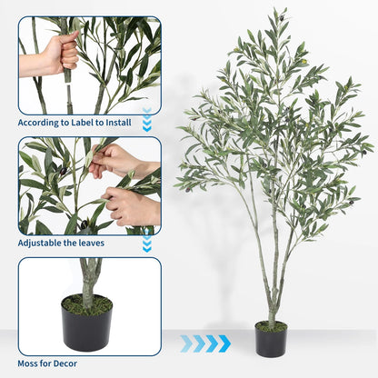 Artificial Olive Tree for Indoor or Outdoor Decor