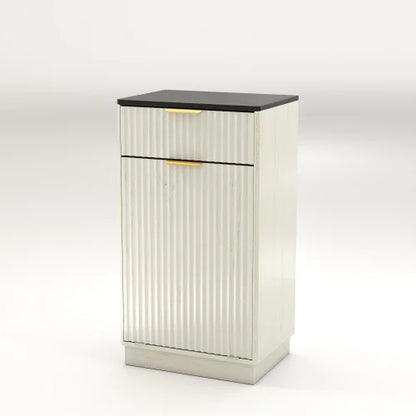 Hidden Trash Cabinet with Dual-Zone Storage Design