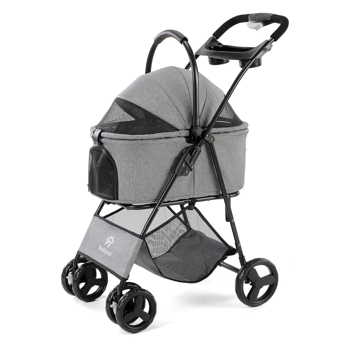 3-in- 1 Waterproof Pet Stroller with Removable Carrier