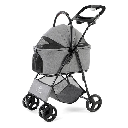 3-in- 1 Waterproof Pet Stroller with Removable Carrier