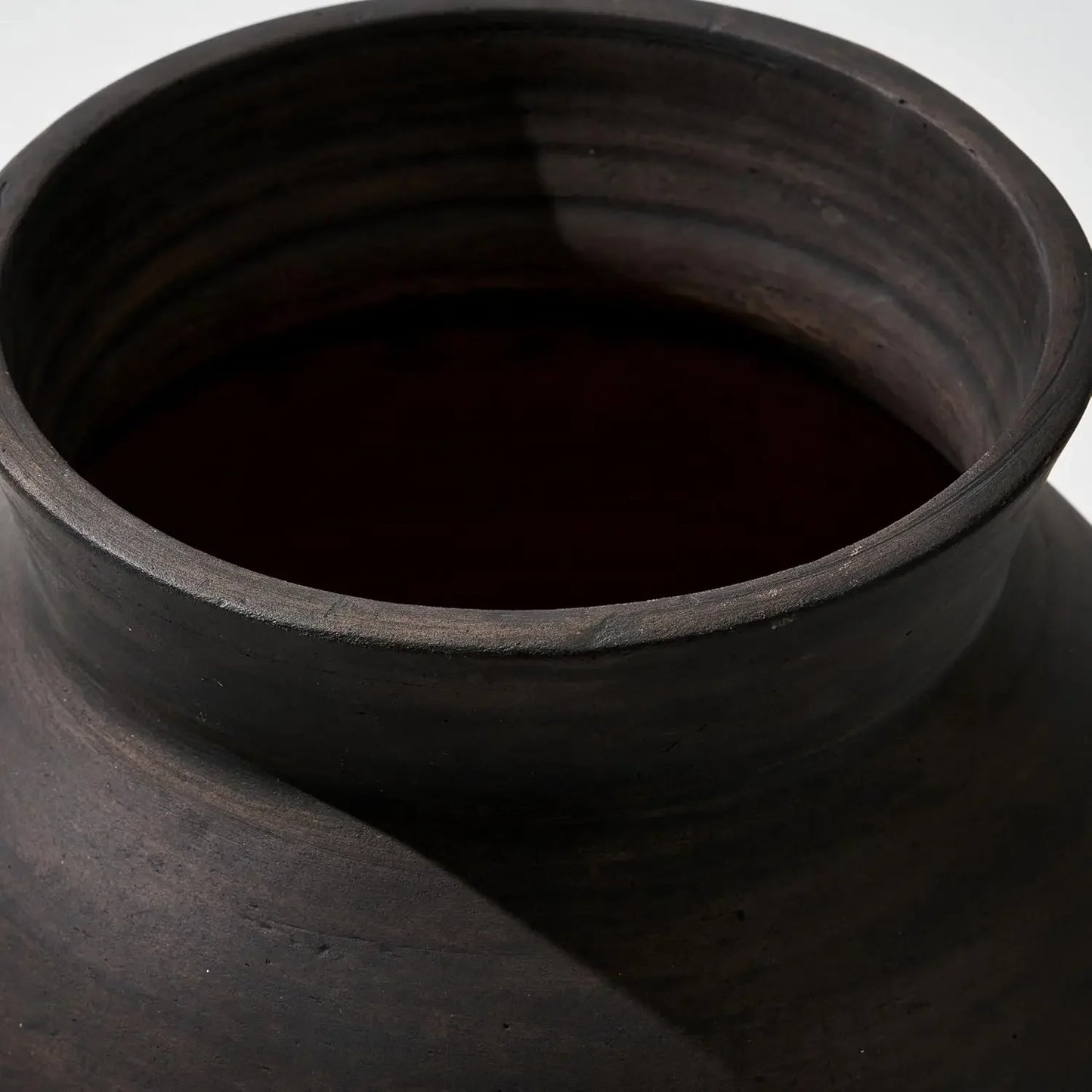 Minimalist Ceramic Vase with Sculptural Oval Form