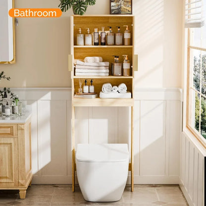 Fluted Over-the-Toilet Cabinet