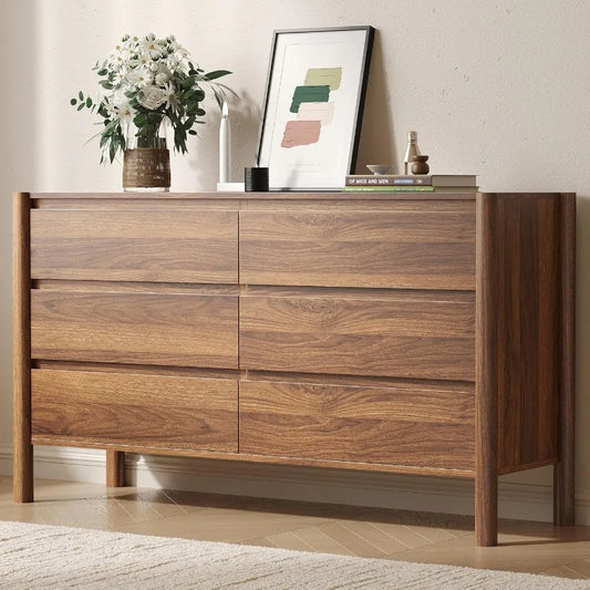 Mid-Century Modern 6-Drawer Dresser