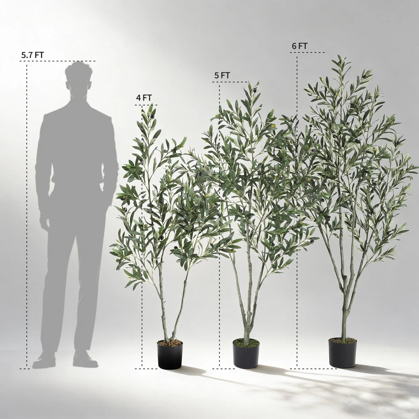 Artificial Olive Tree for Indoor or Outdoor Decor