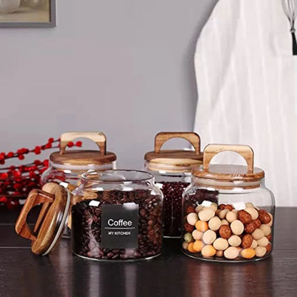 Retro Glass Canister with Airtight Lid