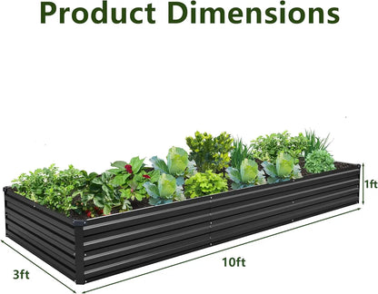 2-Pack Galvanized Steel Raised Garden Bed Kit