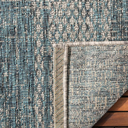 Indoor Outdoor Geometric Area Rug, 9' x 12'