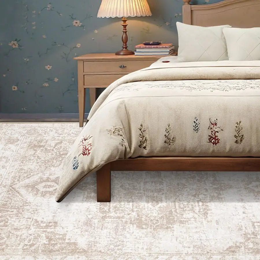 Vintage Washable Non-Slip Stain Resistant Area Rug