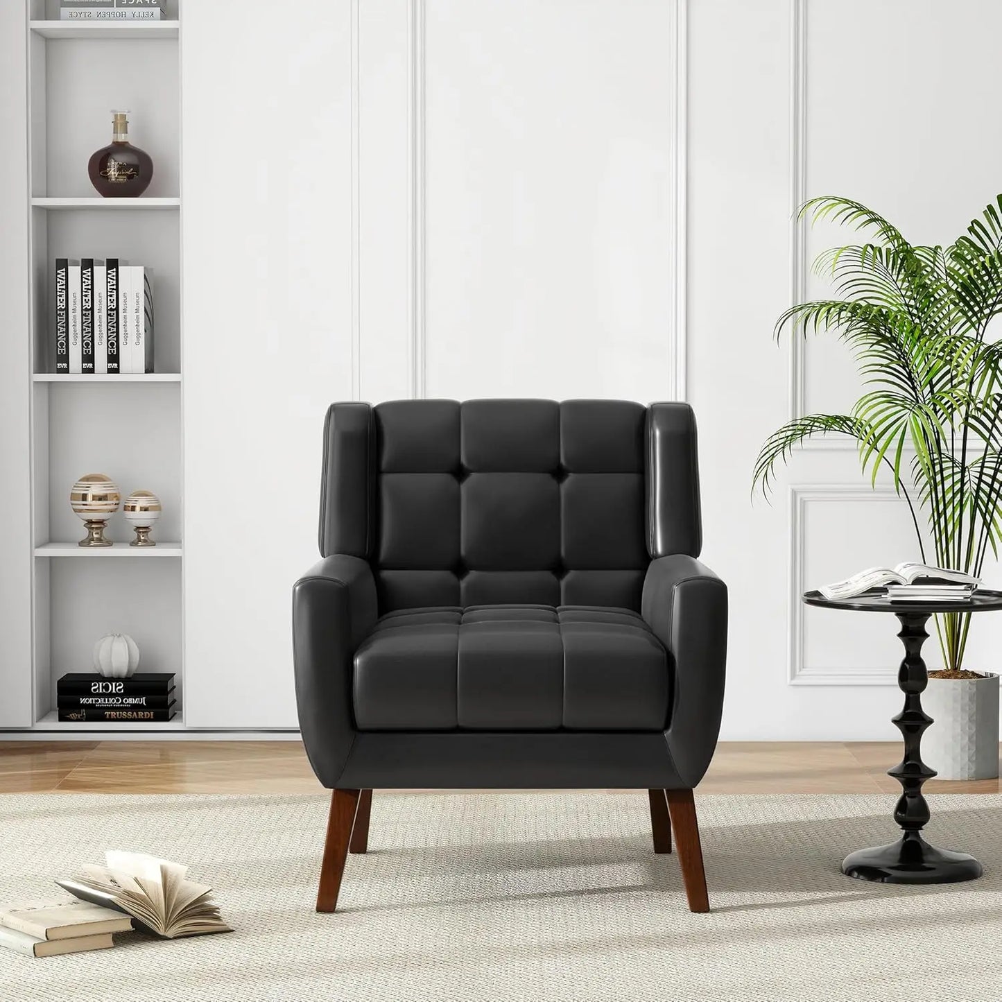 Modern PU Leather Accent Chair
