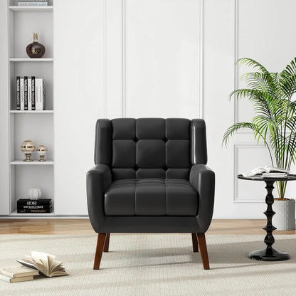Modern PU Leather Accent Chair