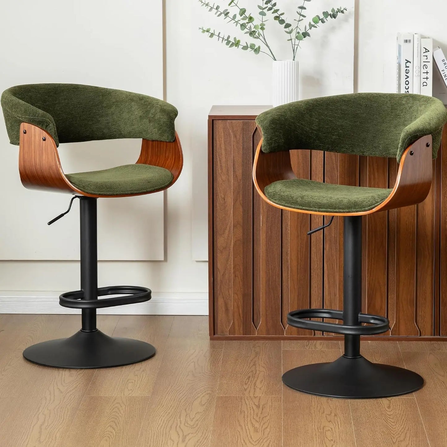 Adjustable Swivel Bar Stools (Set of 2)