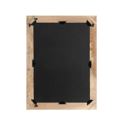 Carved Mango Wood Mirror With Decorative Frame Detail