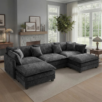 Modular Sectional Sofa with Cloud Comfort and Flexible Layout