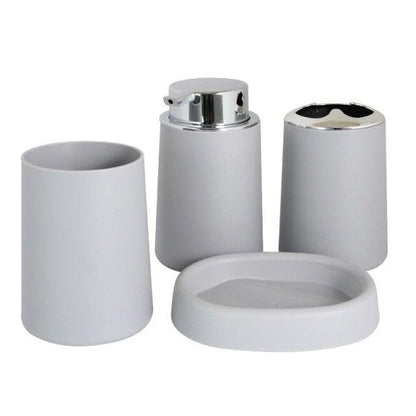 Bamboo Bathroom Accessories Set