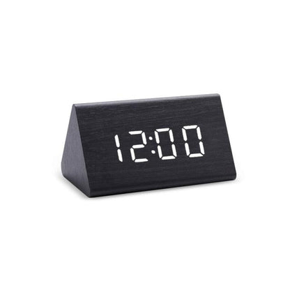 Digital LED Wooden Alarm Clock