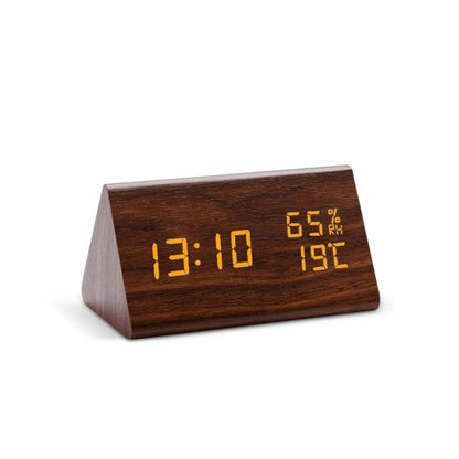 Digital LED Wooden Alarm Clock