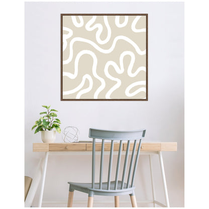 Organic Figures by Gabrielly Guedes Framed Canvas Wall Art Print