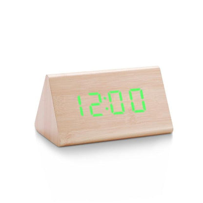 Digital LED Wooden Alarm Clock